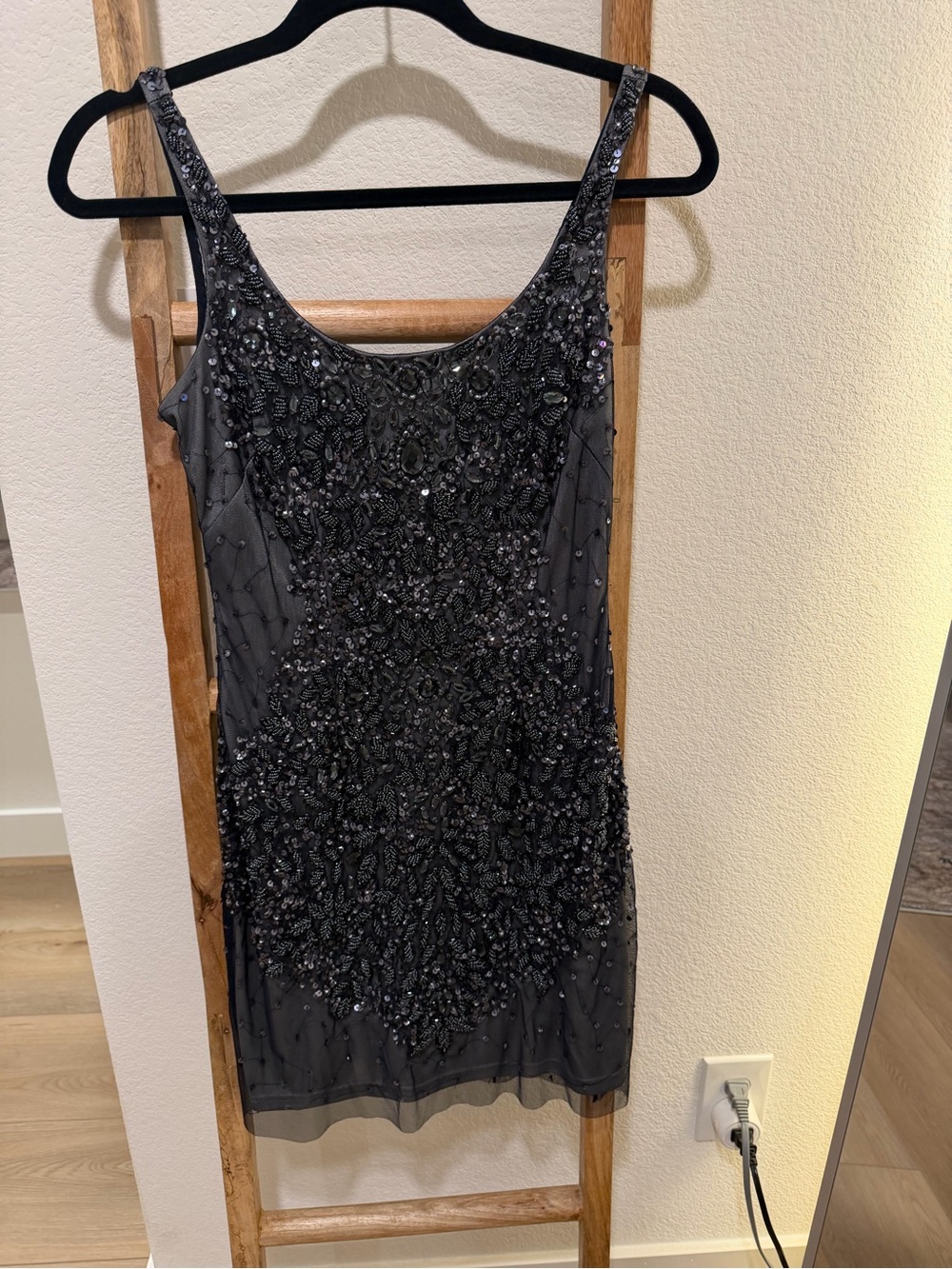 Adrianna Papell Sleeveless Beaded Cocktail Dress